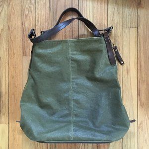 49 Square Miles Green Canvas / Leather Bag